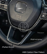 Honda Civic 2022 Steering Trim 1Pc Carbon Fiber Finish for Luxurious Interior Look